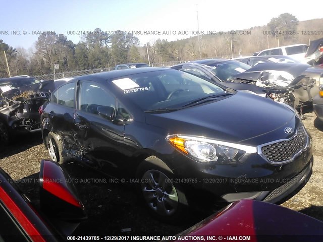 KNAFK4A65F5431425 - 2015 KIA FORTE LX BLACK photo 6