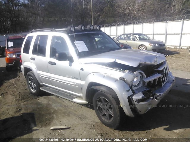 1J4GL38K72W350264 - 2002 JEEP LIBERTY RENEGADE SILVER photo 1