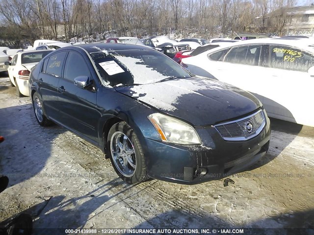 1N4BA41E08C810901 - 2008 NISSAN MAXIMA SE/SL BLUE photo 1