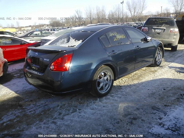 1N4BA41E08C810901 - 2008 NISSAN MAXIMA SE/SL BLUE photo 4