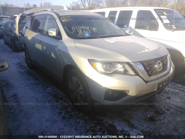 5N1DR2MM4HC621330 - 2017 NISSAN PATHFINDER S/SV/SL/PLATINUM 银色 照片 1