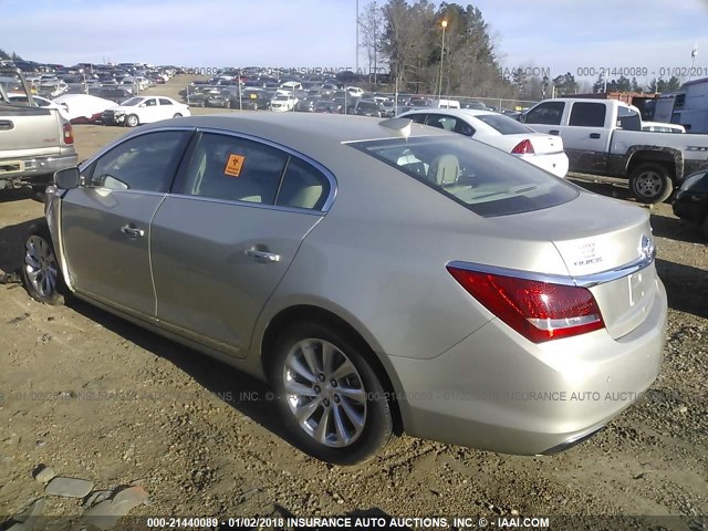 1G4GD5G38GF284769 - 2016 BUICK LACROSSE PREMIUM GOLD photo 3