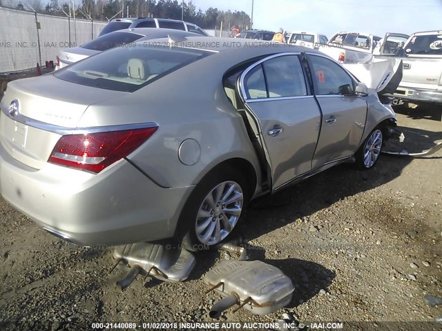 1G4GD5G38GF284769 - 2016 BUICK LACROSSE PREMIUM GOLD photo 4