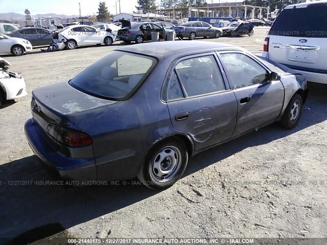 1NXBR12E3XZ264907 - 1999 TOYOTA COROLLA VE/CE/LE BLUE photo 4