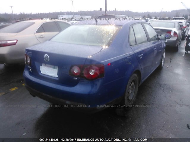 3VWJM71KX9M010303 - 2009 VOLKSWAGEN JETTA S 蓝色 照片 4