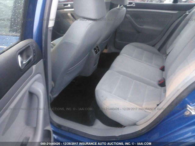 3VWJM71KX9M010303 - 2009 VOLKSWAGEN JETTA S 蓝色 照片 8