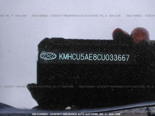 KMHCU5AE8CU033667 - 2012 HYUNDAI ACCENT GLS/GS/SE RED photo 9