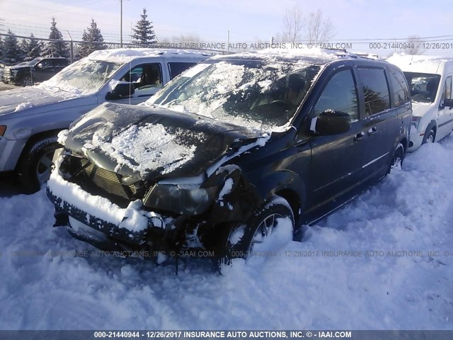 2C4RDGEG4GR312901 - 2016 DODGE GRAND CARAVAN R/T BLACK photo 2