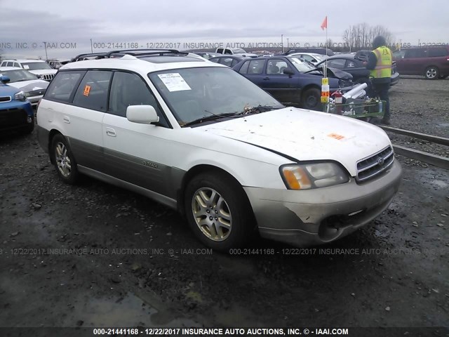 4S3BH6860Y7639091 - 2000 SUBARU LEGACY OUTBACK LIMITED WHITE photo 1