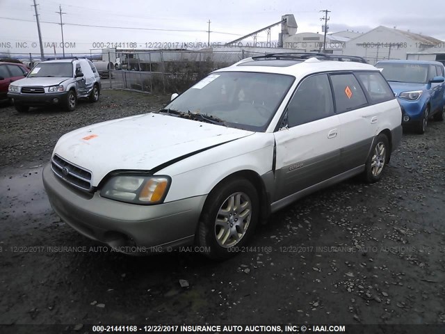 4S3BH6860Y7639091 - 2000 SUBARU LEGACY OUTBACK LIMITED WHITE photo 2