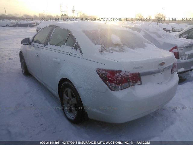 1G1PC5SB9E7433891 - 2014 CHEVROLET CRUZE LT WHITE photo 3