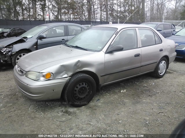 2T1BR12E2YC366721 - 2000 TOYOTA COROLLA VE/CE/LE GRAY photo 2