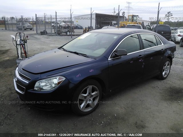 1G1ZB5EBXA4120898 - 2010 CHEVROLET MALIBU LS Tünd mavi foto 2
