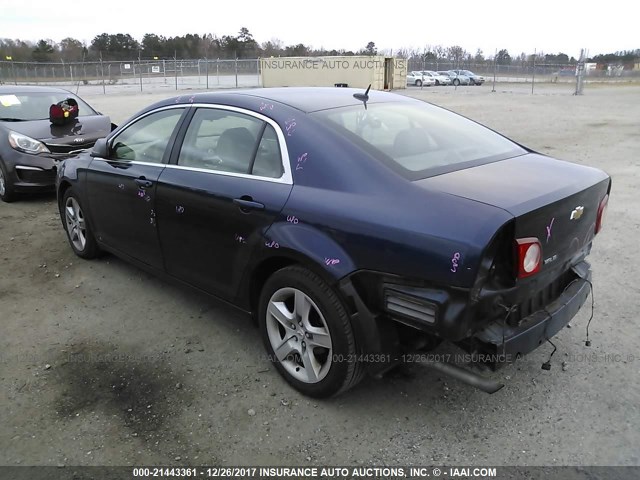 1G1ZB5EBXA4120898 - 2010 CHEVROLET MALIBU LS Tünd mavi foto 3