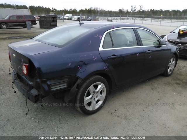 1G1ZB5EBXA4120898 - 2010 CHEVROLET MALIBU LS Tünd mavi foto 4