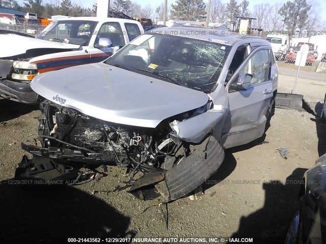 1J4RS6GT2BC739726 - 2011 JEEP GRAND CHEROKEE OVERLAND SILVER photo 2