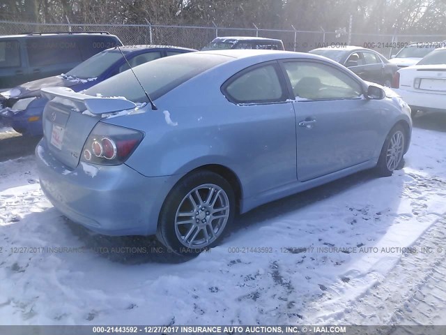 JTKDE167180254785 - 2008 TOYOTA SCION TC 蓝色 照片 4