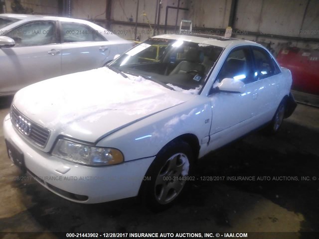 WAUDH68D61A013509 - 2001 AUDI A4 2.8 QUATTRO WHITE photo 2