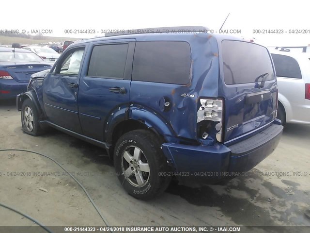 1D8GU28K49W513574 - 2009 DODGE NITRO SE BLUE photo 3