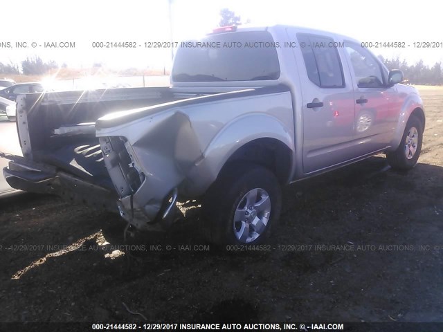 1N6AD0ER7CC477007 - 2012 NISSAN FRONTIER S/SV/SL/PRO-4X SILVER photo 4