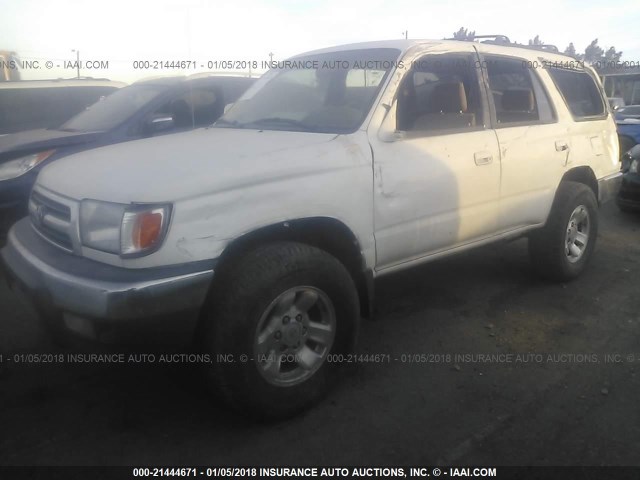 JT3GN86R5Y0167166 - 2000 TOYOTA 4RUNNER SR5 WHITE photo 2