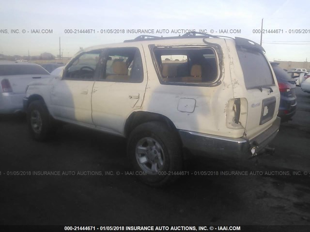 JT3GN86R5Y0167166 - 2000 TOYOTA 4RUNNER SR5 WHITE photo 3