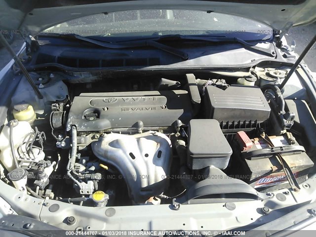 4T1BE46K67U032881 - 2007 TOYOTA CAMRY NEW GENERAT CE/LE/XLE/SE SILVER photo 10
