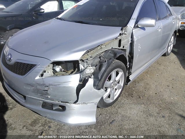 4T1BE46K67U032881 - 2007 TOYOTA CAMRY NEW GENERAT CE/LE/XLE/SE SILVER photo 6