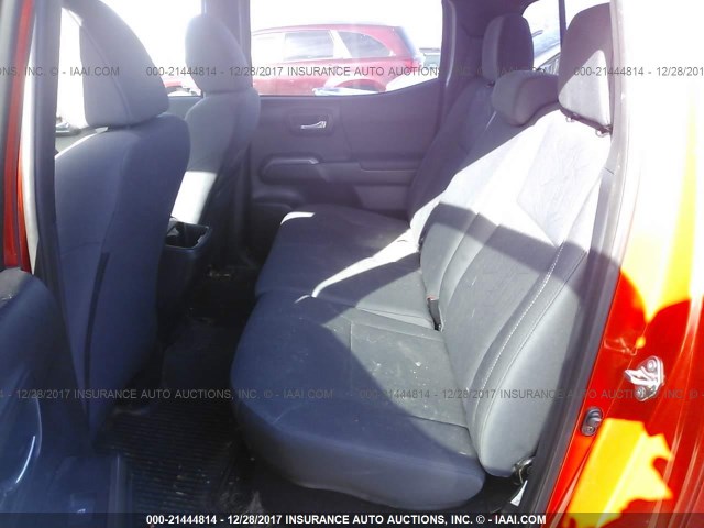 3TMCZ5AN6HM083369 - 2017 TOYOTA TACOMA DBL CAB/SR/TRDSPT/OR/PRO Қызғылт сары фото 8