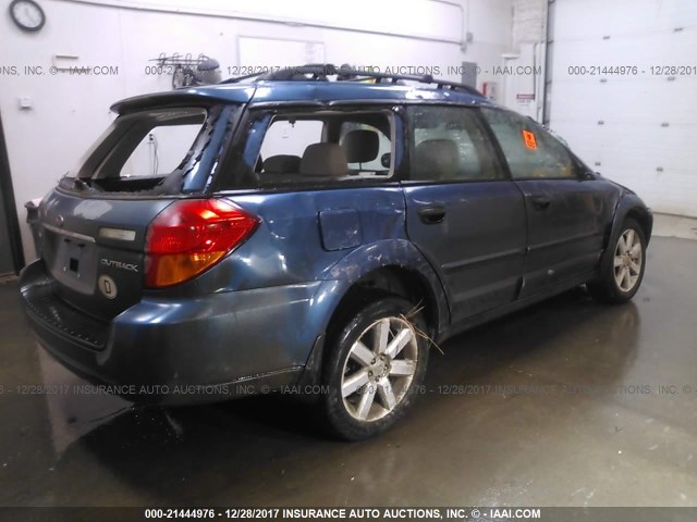 4S4BP61C577337387 - 2007 SUBARU LEGACY OUTBACK 2.5I BLUE photo 4