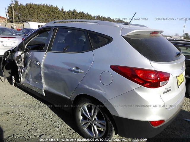 KM8JU3AC3DU759884 - 2013 HYUNDAI TUCSON GLS/LIMITED SILVER photo 3