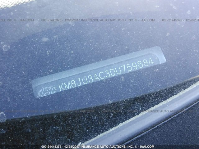 KM8JU3AC3DU759884 - 2013 HYUNDAI TUCSON GLS/LIMITED 银色 照片 9