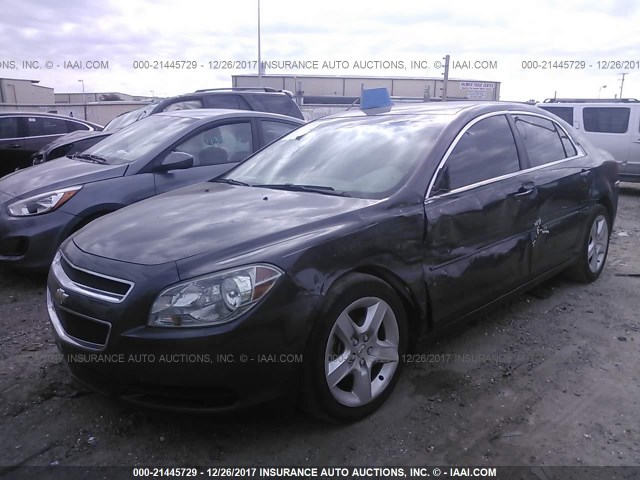 1G1ZB5E1XBF160153 - 2011 CHEVROLET MALIBU LS 灰色 照片 2