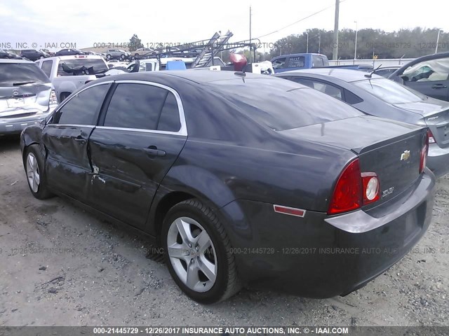 1G1ZB5E1XBF160153 - 2011 CHEVROLET MALIBU LS 灰色 照片 3