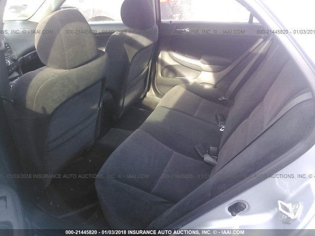 1HGCM56185A184458 - 2005 HONDA ACCORD DX SILVER photo 8