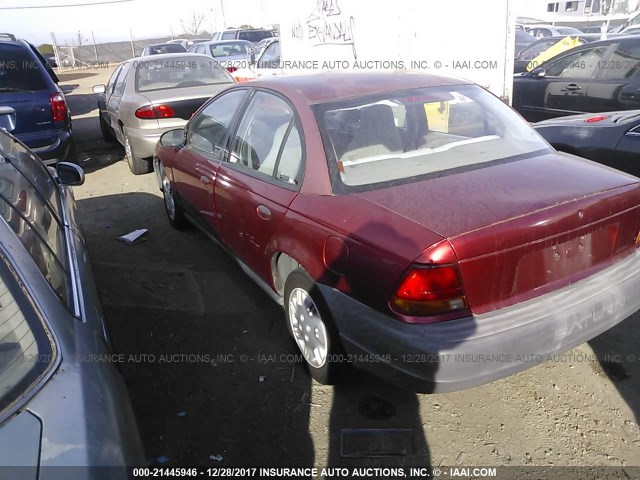 1G8ZH5284TZ330282 - 1996 SATURN SL1 MAROON photo 3