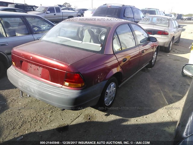 1G8ZH5284TZ330282 - 1996 SATURN SL1 MAROON photo 4