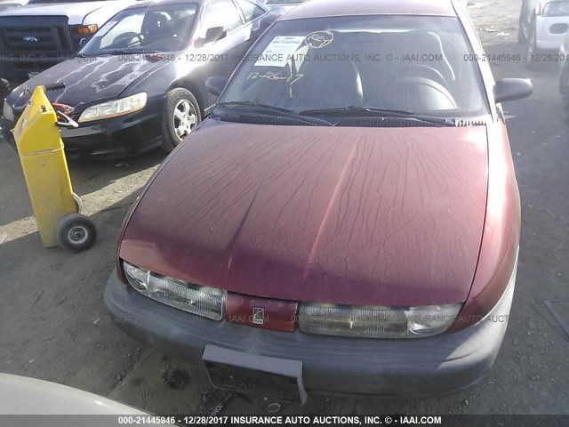 1G8ZH5284TZ330282 - 1996 SATURN SL1 MAROON photo 6