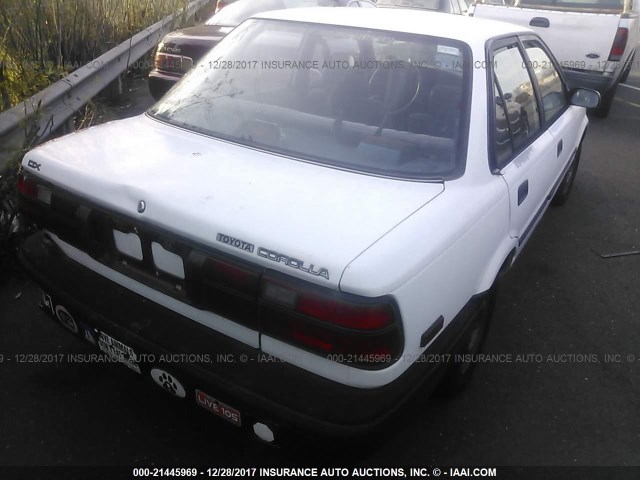 1NXAE94A4MZ215565 - 1991 TOYOTA COROLLA DLX WHITE photo 4