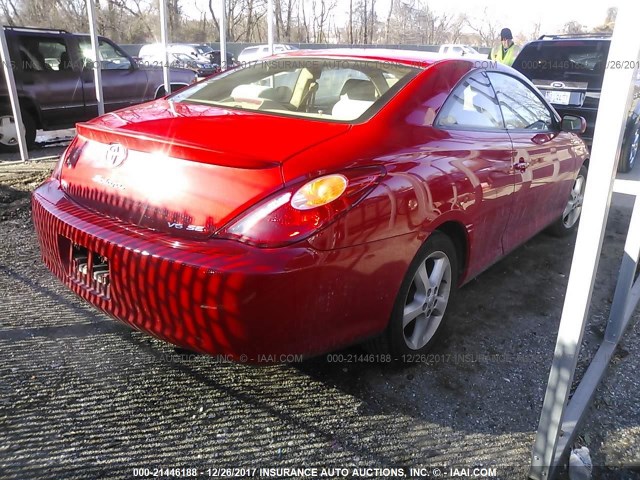 4T1CA38P14U020572 - 2004 TOYOTA CAMRY SOLARA SE/SLE წითელი ფოტო 4