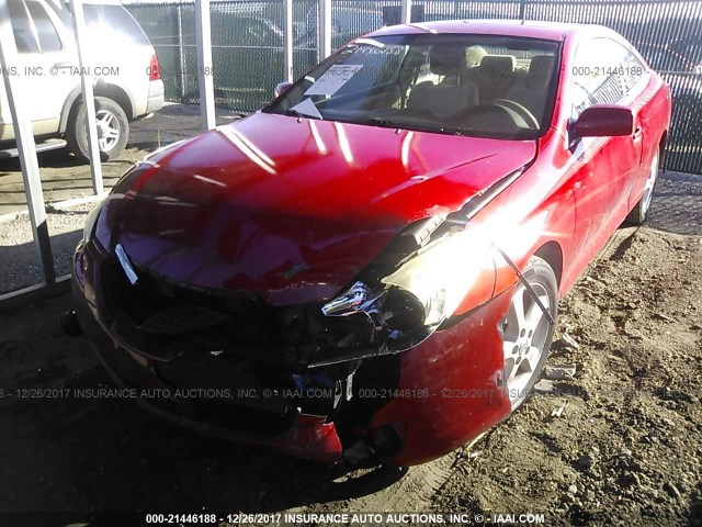 4T1CA38P14U020572 - 2004 TOYOTA CAMRY SOLARA SE/SLE წითელი ფოტო 6