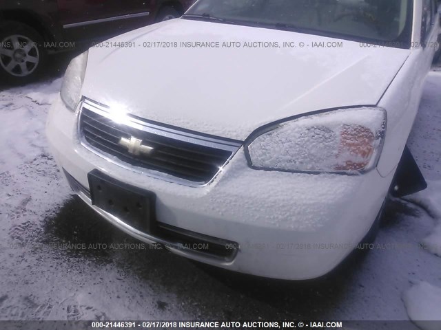 1G1ZS58F77F188362 - 2007 CHEVROLET MALIBU LS WHITE photo 6