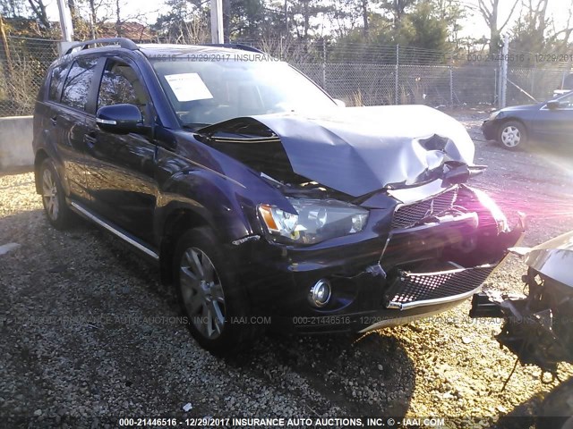 JA4AS3AW2DU001470 - 2013 MITSUBISHI OUTLANDER SE შავი ფოტო 1