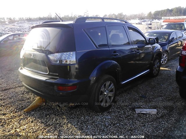 JA4AS3AW2DU001470 - 2013 MITSUBISHI OUTLANDER SE შავი ფოტო 4