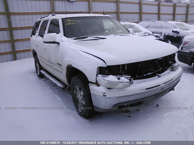 1GNEK13Z93J324053 - 2003 CHEVROLET TAHOE K1500 WHITE photo 1