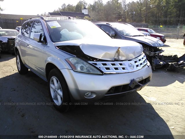 JN8AZ08W65W404318 - 2005 NISSAN MURANO SL/SE/S SILVER photo 6