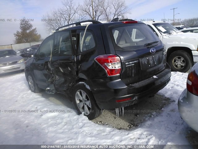 JF2SJABCXGH521176 - 2016 SUBARU FORESTER 2.5I GRAY photo 3