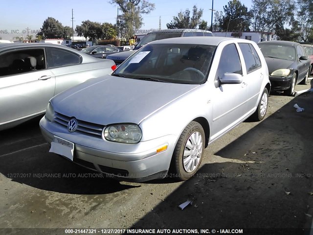 9BWGK61J524071246 - 2002 VOLKSWAGEN GOLF GLS SILVER photo 2