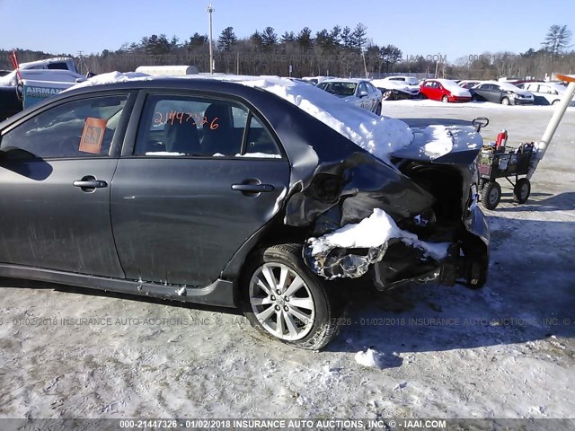 2T1BU4EE7AC445657 - 2010 TOYOTA COROLLA S/LE/XLE GRAY photo 6