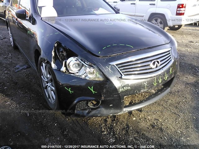 JN1CV6AP1AM400076 - 2010 INFINITI G37 SPORT BLACK photo 6